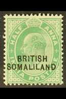 1903 ½a Green KEVII Overprint With "BR1TISH" Variety, SG 25b, Mint, Fresh. For More Images, Please Visit Http://www.sand - Somaliland (Protectorate ...-1959)