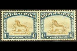 1930-44 1s Brown & Deep Blue, Wmk Inverted, Blue Line Under "F" Of "SUIDAFRIKA," Union Handbook V5, SG 48bw, Fine Mint.  - Non Classificati