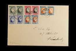 1937 Coronation Complete Set, SG 71/75, As Horizontal Pairs On Plain FDC Tied By Kimberley Cds's Of 12 MAY 37, The 1s Is - Zonder Classificatie