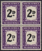 POSTAGE DUES 1948-49 2d Black & Violet, SG D36, Very Fine Never Hinged Mint BLOCK Of 4, The Two Top Stamps With THICK (D - Ohne Zuordnung