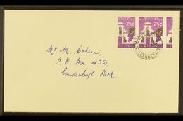 RSA VARIETY 1963-7 2½c Bright Reddish Violet & Emerald, Wmk RSA, GROSSLY MISPERFORATED PAIR On Cover, SG 230a, Neat ORAN - Non Classés