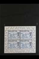 2000 5f Cobalt & Slate Blue, St Gallen Embroidery Self Adhesive Mini Sheet, SG MS 1461, (Mi 1726 Kleinbogen), Never Hing - Other & Unclassified