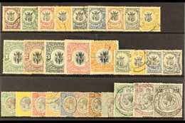 BRITISH MANDATED TERRITORY 1922-31 USED COLLECTION On A Stock Card With Giraffe Set (less 10s) inc A Repaired £1 (Cat £7 - Tanganyika (...-1932)