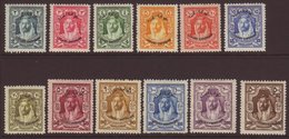 1930 Locust Campaign Overprints Complete Set, SG 183/94, Very Fine Mint, Fresh. (12 Stamps) For More Images, Please Visi - Giordania