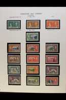 1937-51 KGVI FINE MINT COLLECTION Almost Complete For Period, 1938-44 Defins Incl. 12c Slate-purple Shade, SG 243/65, Al - Trinité & Tobago (...-1961)