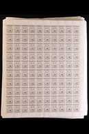 REVENUE  c1990 NATIONAL INSURANCE. $19.35 Brown VIII, Barefoot 19, 300 X COMPLETE SHEETS Of 100 Stamps, Never Hinged Min - Trinidad En Tobago (...-1961)