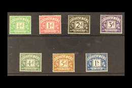 POSTAGE DUE 1937-38 (wmk G VI R Sideways) Set To 1s, SG D27/33, Never Hinged Mint. (7 Stamps) For More Images, Please Vi - Other & Unclassified