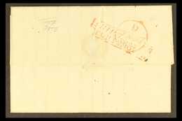 1834 Entire Letter from James Byrd At Flushing N.Y. To His Brother William Byrd At Marnhull, Dorset, Endorsed "Pr. Hanni - ...-1840 Préphilatélie