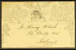 1840 MULREADY LETTER SHEET (Apr 1st) 1d Letter Sheet, (A235) Forme 6, Printed In Black With Black Maltese Cross Cancel T - Other & Unclassified