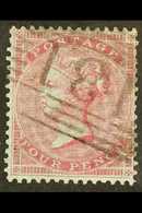 1855-57 Watermark Small Garter 4d Carmine On Slightly Blued Paper, SG 62a, With Very Fine "131" Cancel, A Few Slightly N - Autres & Non Classés