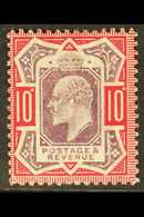 1902 10d Dull Purple And Carmine On Chalk Paper, SG 254b, Fine Mint Tiny Corner Fault. For More Images, Please Visit Htt - Non Classés