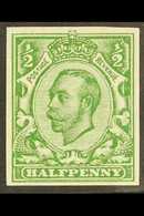 1912 ½d Green, Wmk Multiple Cypher, IMPERFORATE Single, SG 346b, Never Hinged Mint. For More Images, Please Visit Http:/ - Zonder Classificatie