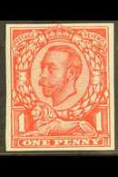 1912 1d Scarlet, Wmk Multiple Cypher, IMPERFORATE SINGLE, SG 350b, Very Fine Mint. For More Images, Please Visit Http:// - Ohne Zuordnung