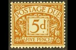 POSTAGE DUE 1936-37 5d Brownish-cinnamon, SG D24, Never Hinged Mint. For More Images, Please Visit Http://www.sandafayre - Non Classés