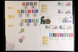 1988-2003 DEFINITIVE FDC'S An Attractive Selection, All Different, Illustrated And Unaddressed, Including Castles And Sm - FDC