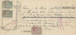 TRAITE TIMBREE LOUIS MATHIEU  -LYON - Bills Of Exchange