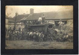 CPA à Identifier Métier Carte Photo RPPC Non Circulé  Machines Agricoles Batteuse - Da Identificare