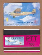 AC - TURK TELECOM PHONECARDS -  KING BIRD 100 CREDITS 19 APRIL 1994 - Avions