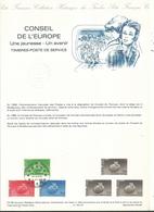 4 DOCUMENTS OFFICIELS  " CONSEIL De L' EUROPE.........à Voir - Storia Postale