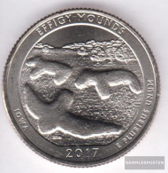 U.S. Km-number. : 2017 Stgl./unzirkuliert Effigy Mounds National Monument Stgl./unzirkuliert 2017 25 Cent Effigy Mounds - 2010-...: National Parks