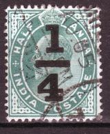 India 1905 King Edward VII  Overprint On Half Anna Used Stamp. - 1902-11 Koning Edward VII