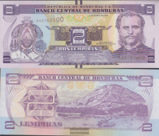 Honduras Pick-number: 97a Uncirculated 2012 2 Lempiras - Honduras