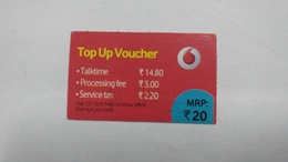 India-top Up Voucher Card-(37m)-(rs.20)-(bangalore)-(look Out Side)-used Card+1 Card Prepiad Free - Inde