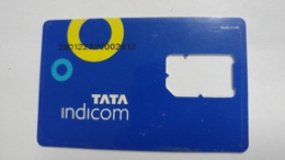 India-tata Indicom G.s.m. Card-(38)-(g.s.m)-(new Delhi)-(look Out Side)-used Card+1 Card Prepiad Free - Indien