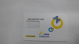 India-tata Indicom G.s.m. Card-(38c)-(g.s.m-mad)-(new Delhi)-(look Out Side)-used Card+1 Card Prepiad Free - India