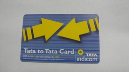 Delcampe - India-top Up-tata Indicom Card-(38u)-(rs.150)-(new Delhi)-(30day After)-used Card+1 Card Prepiad Free - Indien