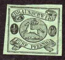 Germany Braunschweig Yv# 6 Mint No Gum - Brunswick