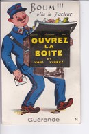 Carte  à Système (dépliant Sous Languette) N° 74. BOUM V'la Le Facteur. Ouvrez La Boîte Et Vous Verrez Guérande - Guérande