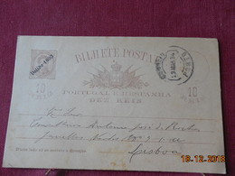 Carte Entier Postal Du Portugal De 1893 Pour La France - Covers & Documents