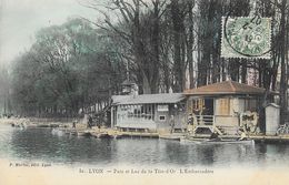 Lyon - Parc Et Lac De La Tête D'Or, L'Embarcadère, Barques - Edition P. Martel - Carte Colorisée N° 51 - Lyon 6