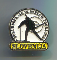 Ski Skiing Jumping - BIATHLON World Cup, Pokljuka Slovenia, Pin, Badge, Abzeichen - Biathlon