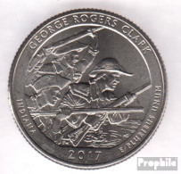 USA KM-Nr. : 2017 Stgl./unzirkuliert George Rogers Clark National Historical Park Stgl./unzirkuliert 2017 25 Cent George - 2010-...: National Parks