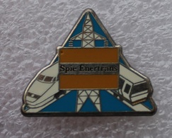 Pin's Train TGV . SPIE ENERTRANS . énergie Et Communication - TGV