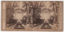 Photo Stereo Originale XIX ème Circa 1860 Par A. BRAUN Dornach Germany Schwetzingen Temple D'Apollon - Stereoscoop