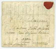 AR D'ITALIE 1735 Mariana Mantovana Montesquiou Regiment Medoc Agen Guerre De Succession De Pologne Tirol Mantova - Army Postmarks (before 1900)