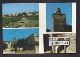 CPSM 30 - GALLARGUES Le MONTUEUX - TB CP Multivue Dont Vue Générale , La Tour , Le Temple Et Monument - Gallargues-le-Montueux