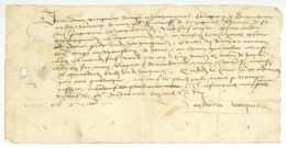 Hacquegnies ATH Belgique 1502 Foy Et Hommage Andrieu Venquiere A M De TRAZEGNIES - Manuscrits