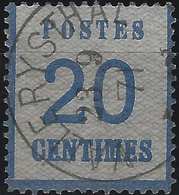 FRANCE Alsace Lorraine Occupation N°6, 20 Bleu Oblitéré Cachet Allemand De Vallerythal En Noir TTB - Andere & Zonder Classificatie