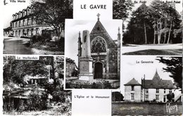 Cpsm 44_LE GAVRE - Multivues Dont église, La Genestrie, La Maillardais, Villa Maria, Le Rond Point En Forêt, Format Cpa, - Le Gavre