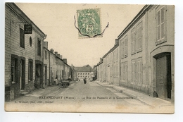 Bazancourt La Rue De Pomacle Et La Gendarmerie - Bazancourt