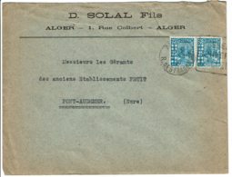 1930 - Algérie - Lettre D'Alger Pour Pont Audemer - 2 Tp N° 78 - Lettres & Documents