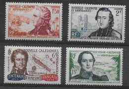 CALEDONIE - ANNEE 1953 COMPLETE - YVERT N°280/283 *  MLH - COTE = 44 EUR. - AMIRAUX - Unused Stamps