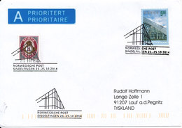 Norway Cover 23-25/-10-2014 Stampexhibition Sindelfingen Germany - Cartas & Documentos