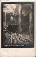 ! Alte Foto Ansichtskarte Kortrijk, Westflandern, Belgien, Photo, 1. Weltkrieg, 25.4.1918 Englischer Bombenabwurf - Kortrijk