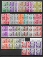 SAAR / SARRE - 1956/57 - SERIE COMPLETE BLOCS De 4 - YVERT N° 362/381 ** MNH - COTE = 124 EUROS - Ongebruikt