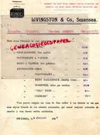 ROYAUME UNI-PAYS DE GALLES- SWANSEA-RARE LETTRE LIVINGSTON & CO- BRIQUETTES ATLANTIC-CHARBON CARDIFF-ANTHRACITE-1895 - Regno Unito